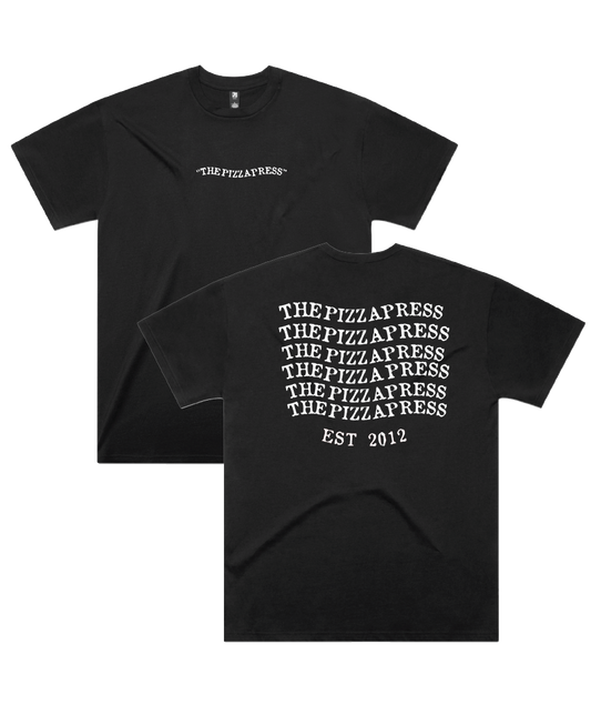 The Pizza Press - Wavy Tee - White