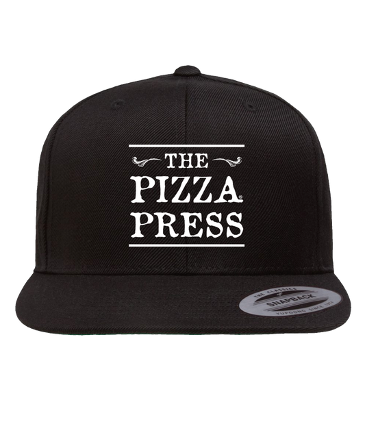 The Pizza Press Logo Black Snapback