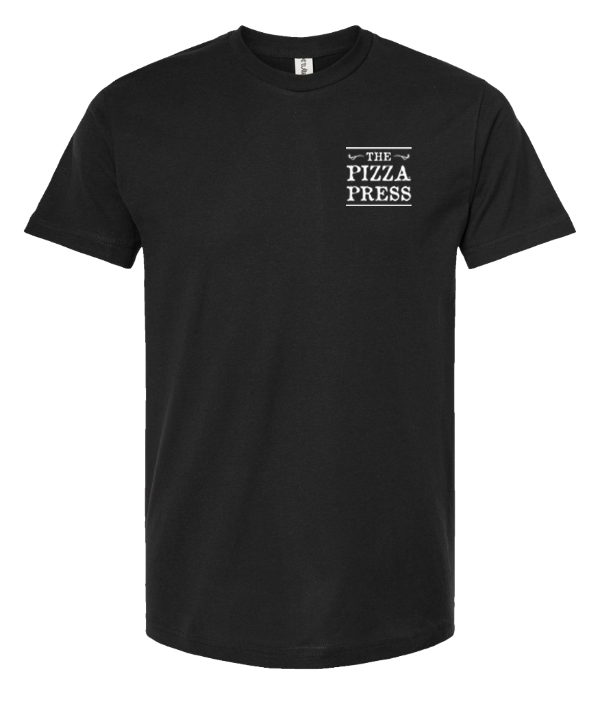 The Pizza Press Logo Black Tee