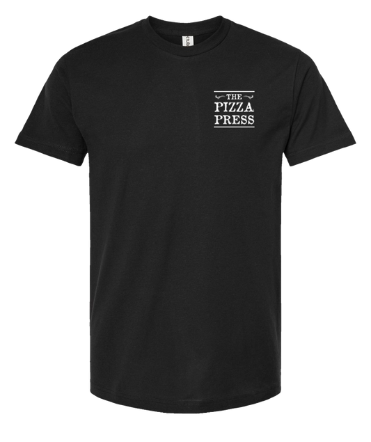 The Pizza Press Logo Black Tee