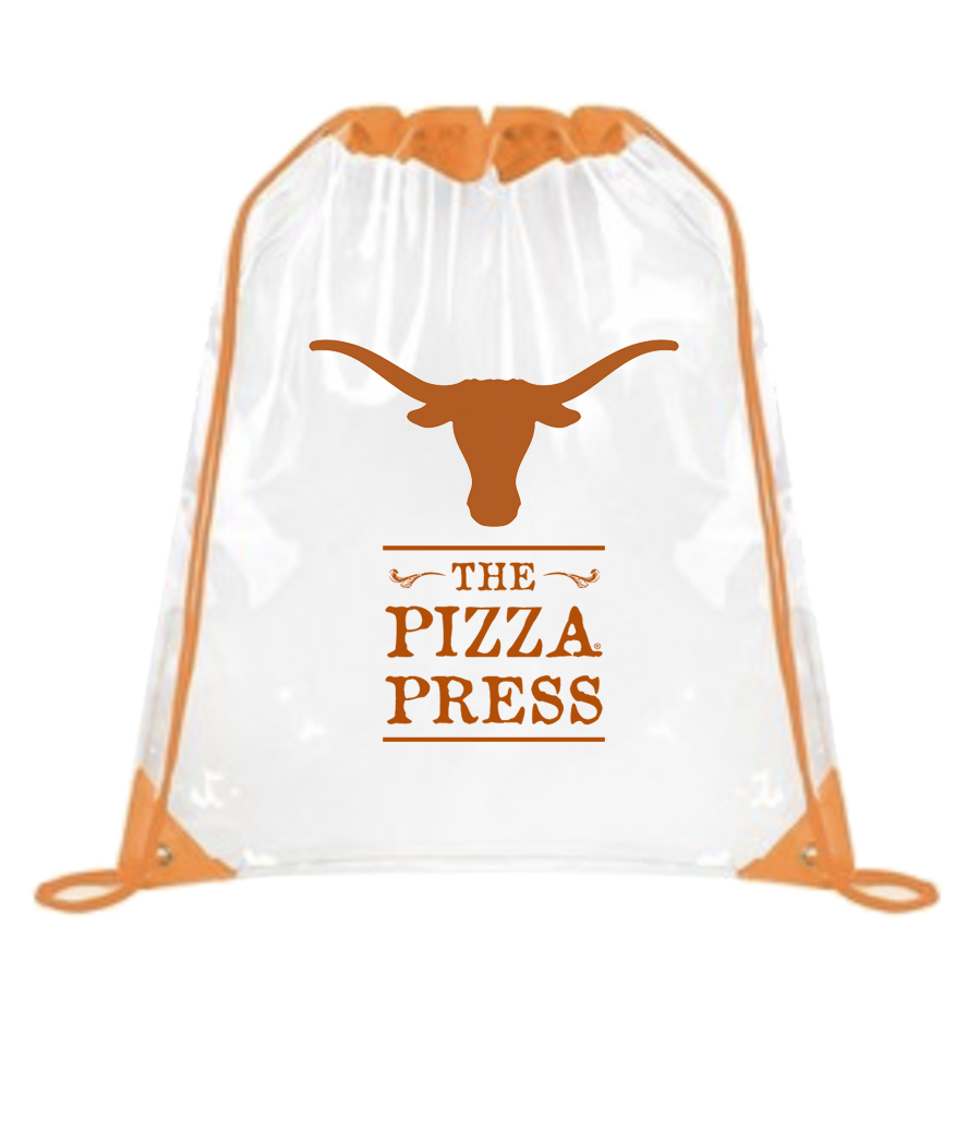 Pizza Press - Texas Game Day Drawstring Backpack