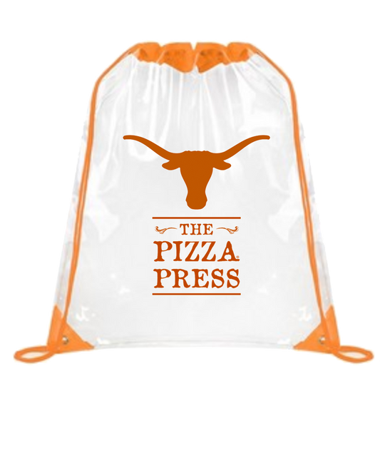 Pizza Press - Texas Game Day Drawstring Backpack