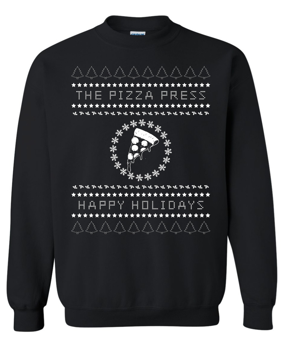 The Pizza Press Happy Holidays Crewneck